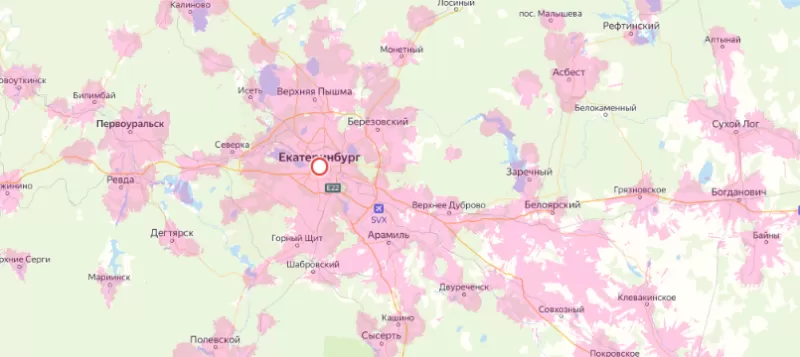Зона покрытия Билайн в городе Тамбов и области 